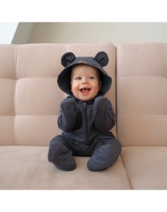 Комбинезон детский, рост 68-74 см, графитовый Minaku