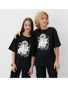 Футболка детская : CRUSH, чёрная, рост 158 см Minaku