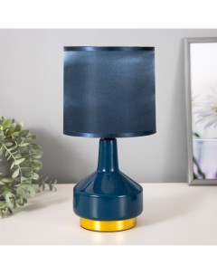 Настольная лампа Берта E14 40 Вт синий 14×14×30.5 см Risalux