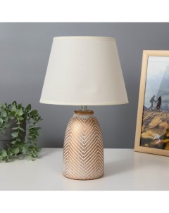 Настольная лампа «Диана» Е14 40 Вт белый с золотой патиной 22×22×35 см Risalux