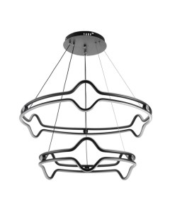 Светильник «Холтерина» LED 320 Вт 3000-6000К черный 70×70×15 см Bayerlux