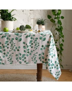 Скатерть «Эвкалипт» 149×250 см, 100% хлопок, рогожка 164 г/м² Доляна