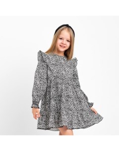 Платье детское «Леопард», размер 30 (98-104 см) Kaftan