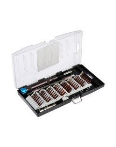 Набор для точных работ ПРОФИ, сталь S2, телескоп. рукоятка, в кейсе, 59 предметов Tundra