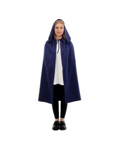 Карнавальный плащ детский, атлас, синий, длина 85 см Страна карнавалия