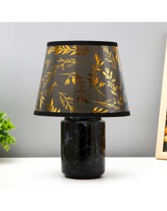 Настольная лампа с абажуром «Рейна», Е14, 15 Вт, чёрный, 20×20×27 см Risalux