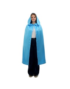 Карнавальный плащ, взрослый, длина 120 см, атлас, голубой Страна карнавалия