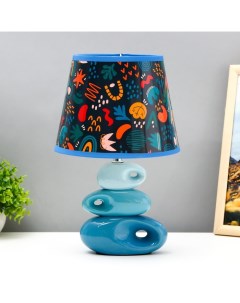 Настольная лампа с абажуром «Абстракция», Е14, 15 Вт, 25×25×38 см Risalux