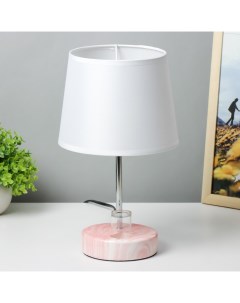 Настольная лампа «Аэлита» 1×40 Вт E14 розовый 18×18×31 см Risalux