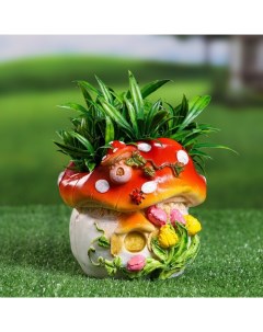 Фигурное кашпо "Гриб" 14х13х13см Хорошие сувениры