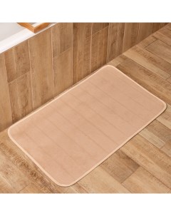 Коврик для ванной «» Basic, 50×80 см, бежевый Этель