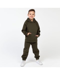 Костюм детский (толстовка, брюки) «Basic line» размер 30 (98-104), хаки Kaftan