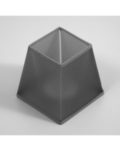 Абажур для люстры «Квадрат», Е27/Е14, серый, 13×13×13 см Bayerlux