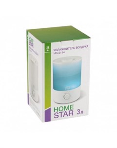 Увлажнитель воздуха HomeStar HS-0114, ультразвуковой, 26 Вт, 3 л, до 30 м², белый Homestar