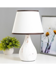 Лампа настольная 16614/1WT E14 40 Вт белый 22.5×22.5×35.5 см Risalux