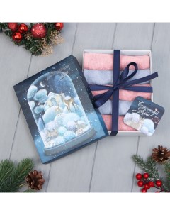 Махровые полотенца «. Волшебного года», 30×30 см - 5 шт., хлопок 100% Этель