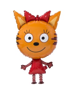 Воздушный шар фольгированный 32" «Три кота. Карамелька», ходячая фигура Falali