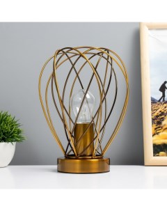 Настольная лампа «Бигли» Е27 40 Вт золото 18×18×20 см Risalux