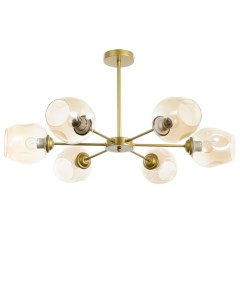 Люстра "Мурано" 6хЕ27 60Вт белый золото 78х78х35см Bayerlux