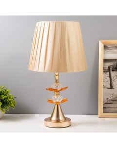 Настольная лампа «Ариса», Е27, 40 Вт, золото, 22×22×38 см Risalux