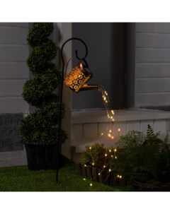 Садовый светильник «Лейка», уличный, на солнечной батарее, 21×15×9.5 см, 37 LED, свечение тёплое белое Luazon lighting