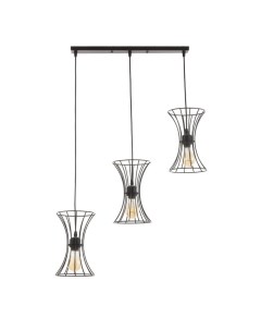 Светильник «Анетта» 3хЕ27 40 Вт черный 16×50×23-123 см Bayerlux
