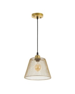 Светильник «Фиш» Е27 40 Вт золото 20×20×16-116 см Bayerlux