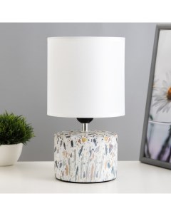 Настольная лампа «Сафари К» Е14 40 Вт бело-серый 12.5×12.5×29 см Risalux