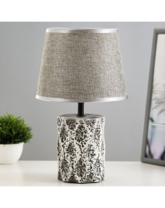 Настольная лампа «Беверли» Е14 40 Вт серый 20×20×32 см Risalux