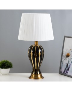 Настольная лампа «Лоренза» Е27 40 Вт черный -золотой 28×28×51 см Risalux