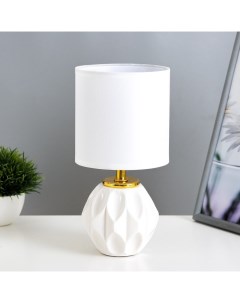 Настольная лампа «Амальтея», Е14, 40 Вт, белый, 13×13×25 см Risalux