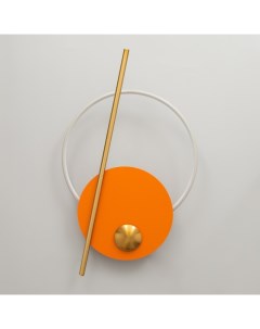 Бра «Алле» LED 17 Вт 3000К оранжевый золото 66×6.5×41 см Bayerlux