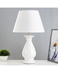 Настольная лампа «Фиона» Е27 40 Вт белый 30×30×49 см Risalux