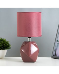 Настольная лампа «Салнес» Е14 40 Вт бордовый 13×13×25 см Risalux
