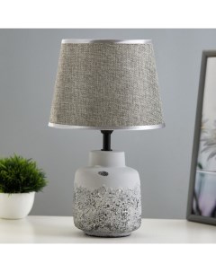Настольная лампа «Анфия», Е14, 40 Вт, бело-серый, 20×20×33 см Risalux