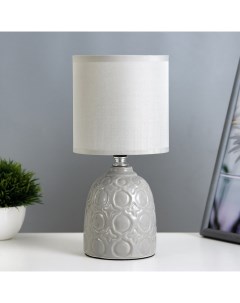 Настольная лампа «Джастин» Е14 40 Вт серый 13×13×25 см Risalux