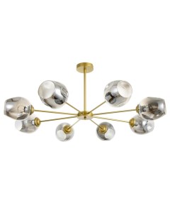 Люстра «Мурано» 8хЕ27 60 Вт золото дымчатый 90×90×35 см Bayerlux