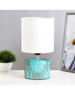 Настольная лампа «Сафари К» Е27 40 Вт лазурный 12.5×12.5×29 см Risalux