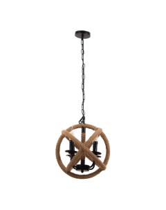 Люстра «Плетение» 4×40 Вт E27 черный 40×40×140 см Bayerlux