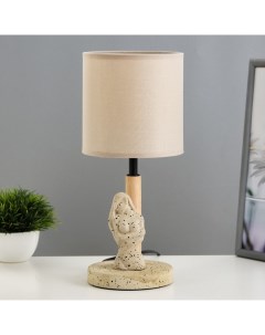 Настольная лампа «Ева» Е14 40 Вт бежевый 15×15×31 см Risalux