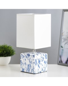 Настольная лампа «Сафари» Е27 40 Вт бело-фиолетовый 12.5×12.5×29 см Risalux