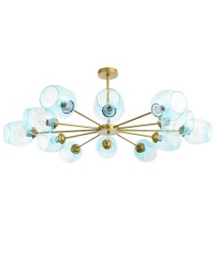 Люстра «Мурано» 12хЕ27 60 Вт золото голубой 105×105×35 см Bayerlux