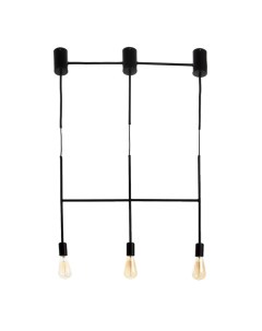Светильник «Лучик» 3хЕ27 40 Вт черный 60×5×30-130 см Bayerlux