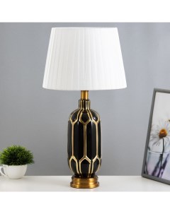 Настольная лампа «Армандо», Е27, 40 Вт, черно-золотой, 28×28×55 см Risalux