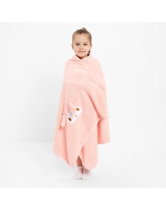 Полотенце детское «. Зайчик», 70×140 см, розовое Крошка я