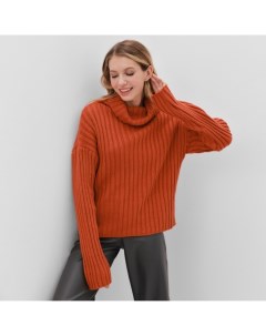 Джемпер женский : Casual collection, терракот, размер 42 Minaku