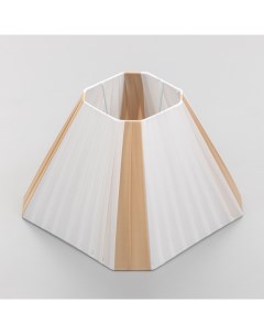 Абажур «Корсо», Е27, бежевый/белый, 28×28×21 см Bayerlux