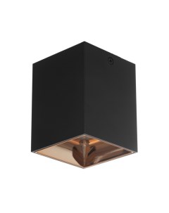 Светильник «Кубик» LED 4000К 10 Вт DIM220 черный золото 7.5×7.5×9.5 см Bayerlux