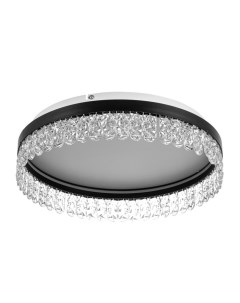 Люстра «Бахрома», LED, 63 Вт, 3000-6000К, черное золото, 50×50×12 см Bayerlux