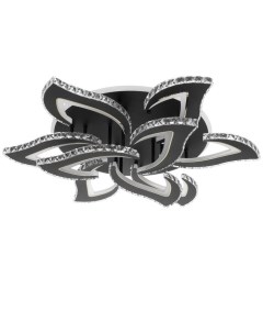 Люстра с ПДУ «Блейд» 9хLED 234 Вт 3000-6000К RGB черный 78×78×16 см Bayerlux